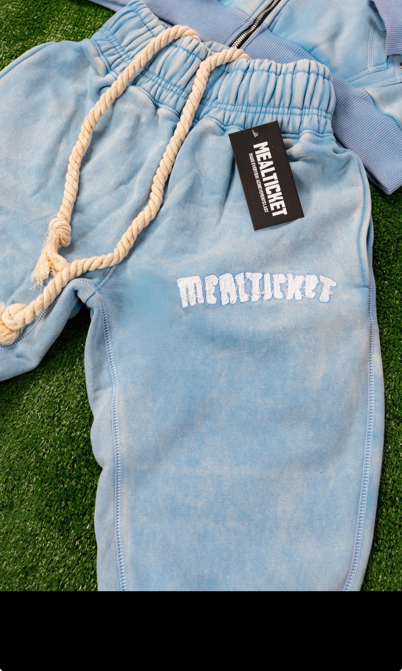 Light Blue Mealticket Vault sweats