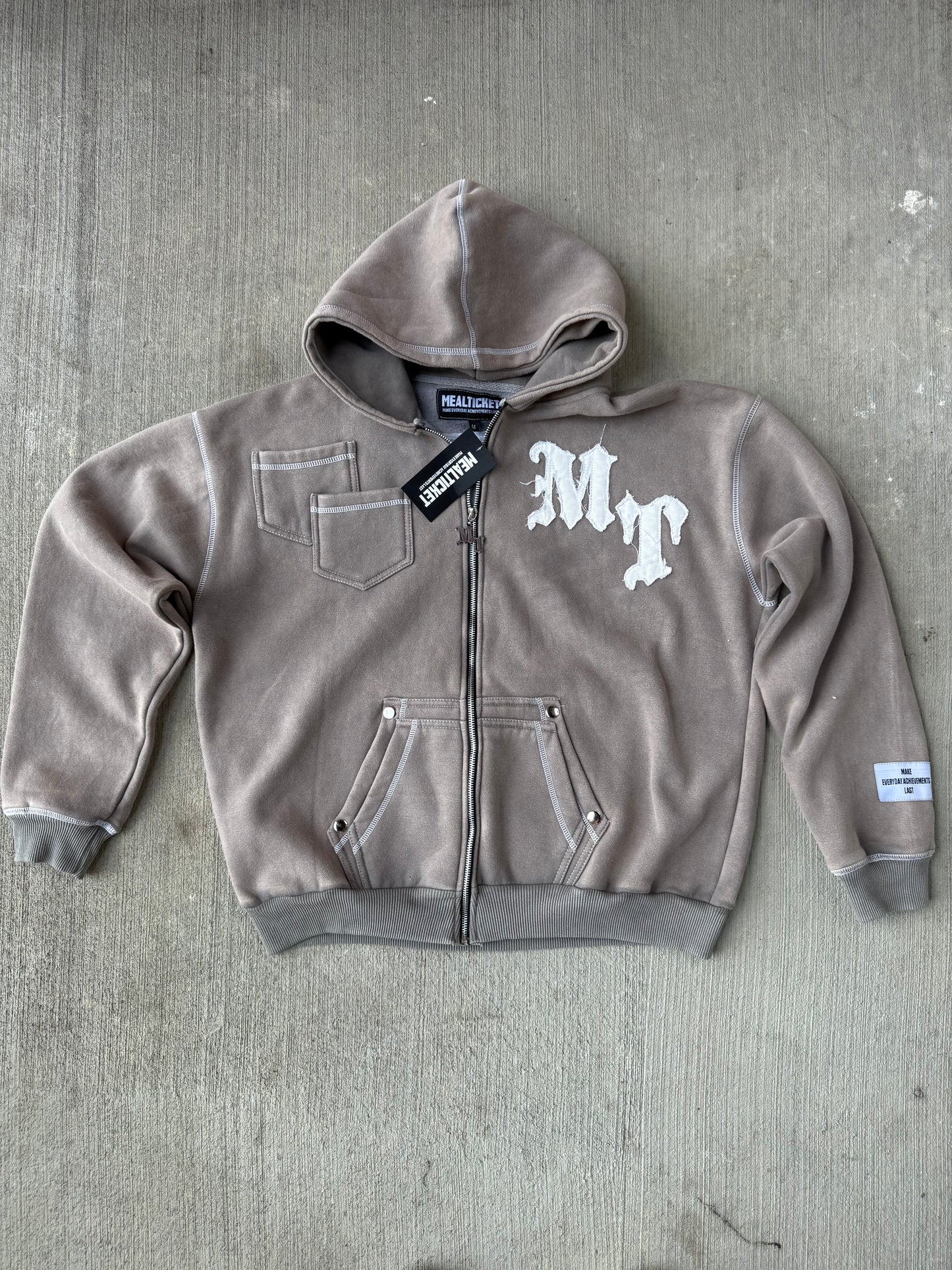 MT "Vault" Vintage Gray Hoodie