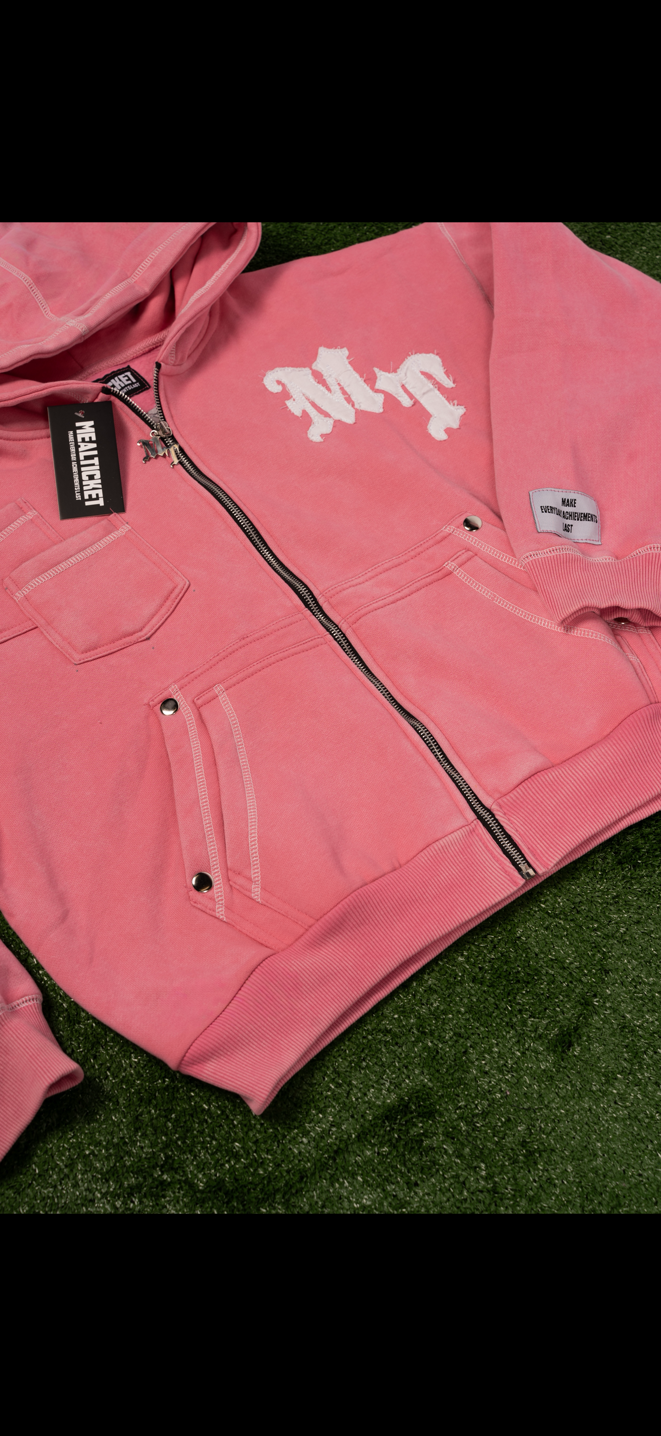 Pink Mealticket Vault Zip Up