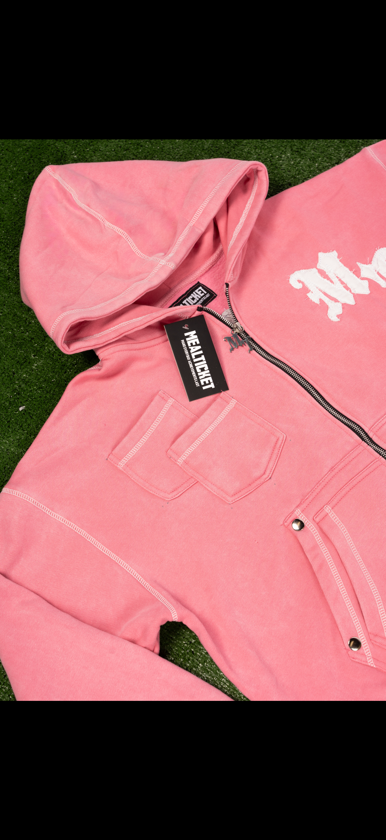 Pink Mealticket Vault Zip Up