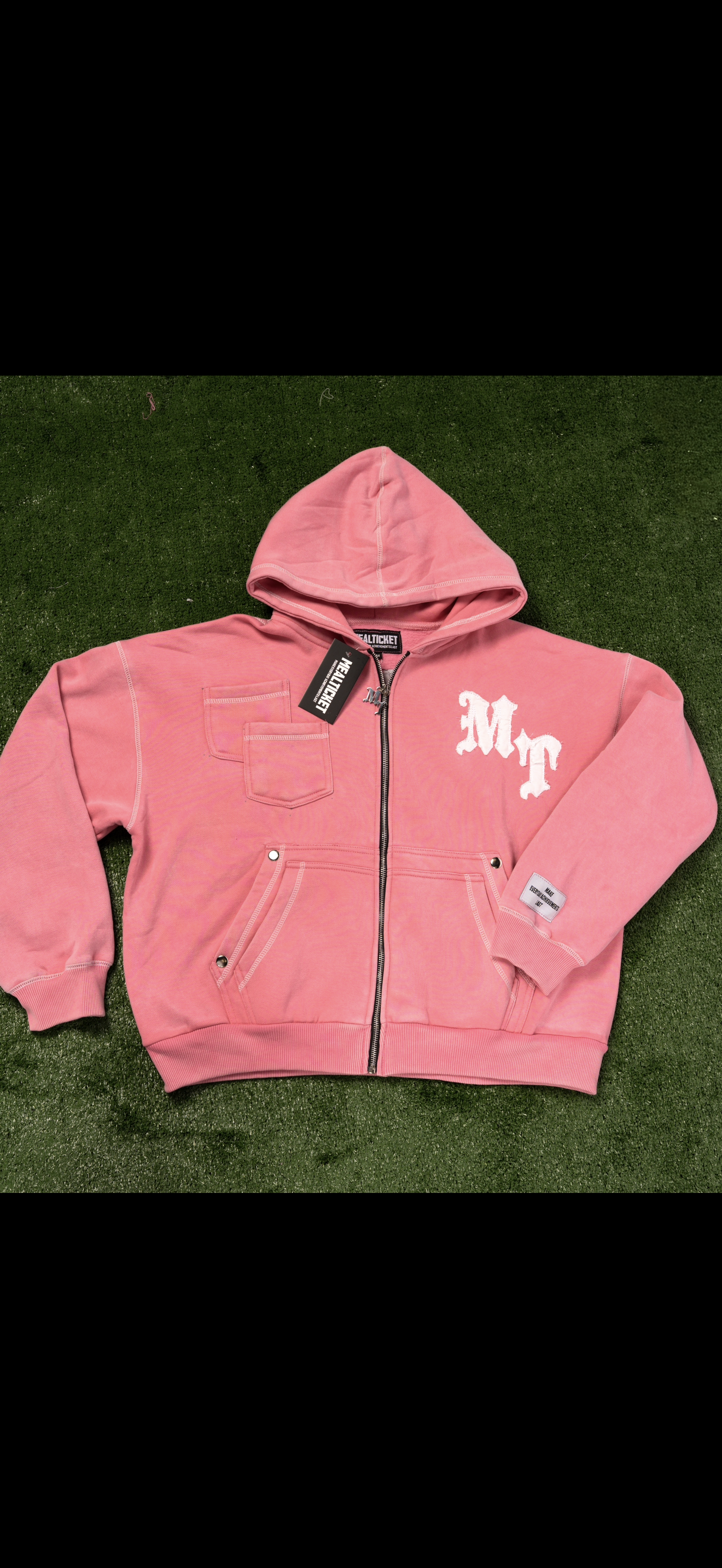 Pink Mealticket Vault Zip Up